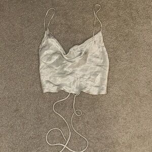 Zara Silver Camisole Top